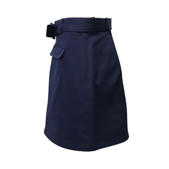 Alexa Chung Patch Pocket Mini Skirt in Navy Blue Cotton